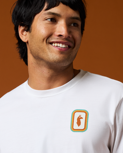 Radiant Llama Long-Sleeve T-Shirt - Men's - White - US 9733
