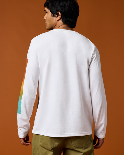 Radiant Llama Long-Sleeve T-Shirt - Men's - White - US 9733