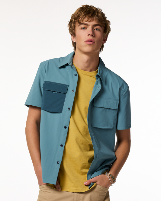 Solta Short-Sleeve Sun Shirt - Men's - Everglade - US 8032