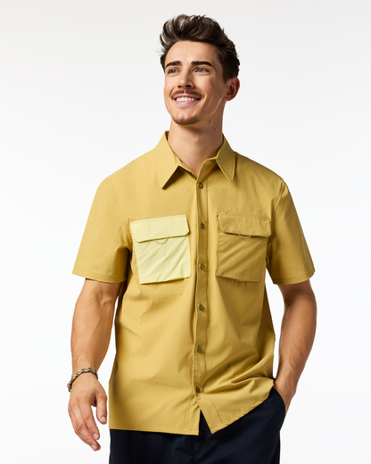 Solta Short-Sleeve Sun Shirt - Men's - Husk - US 6920