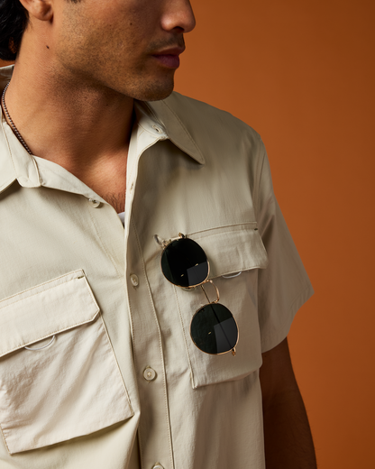 Solta Short-Sleeve Sun Shirt - Men's - Mineral - US 7132