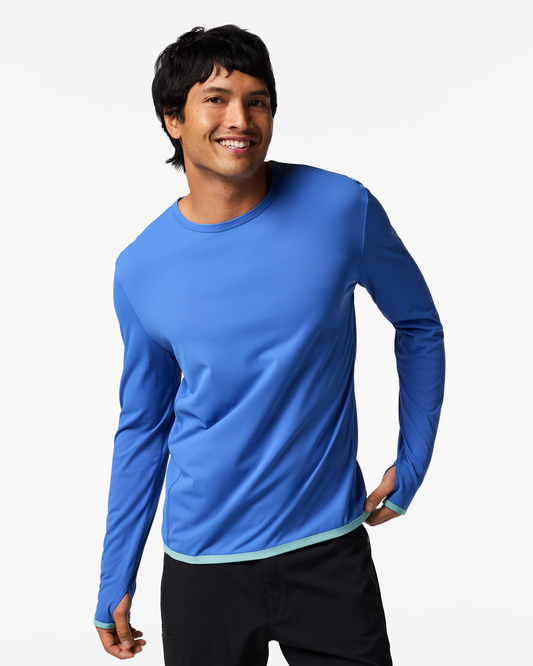 Sombra Long-Sleeve Sun Shirt - Men's - Azure - US 4004