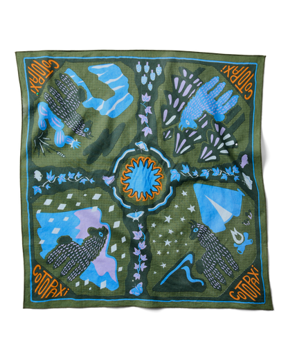 Organic Cotton Bandana - Llama Camp Bandana - US 2918