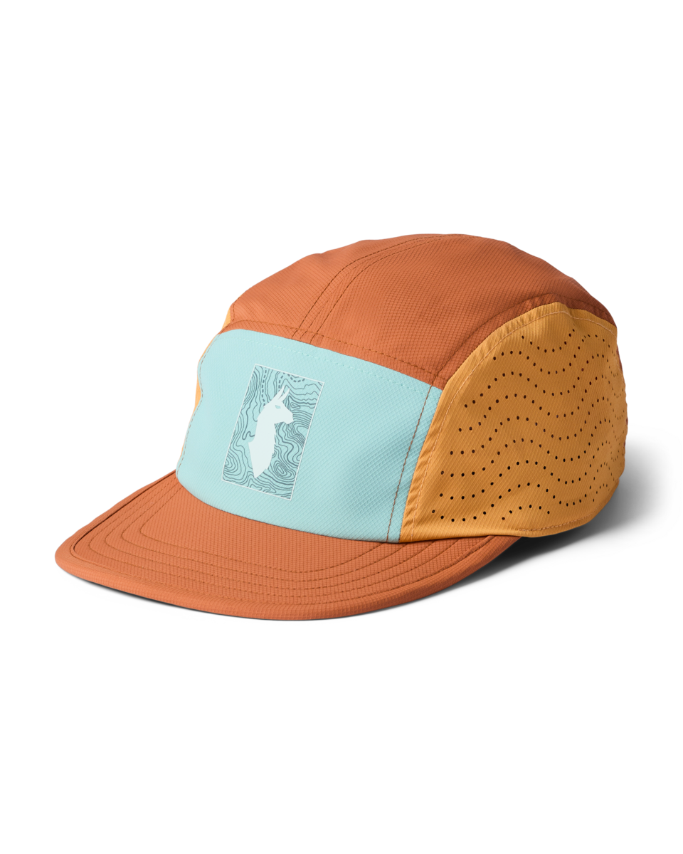 Tech Plus 5-Panel Hat - Tide Pool/Whiskey - US 9885