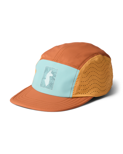 Tech Plus 5-Panel Hat - Tide Pool/Whiskey - US 9885