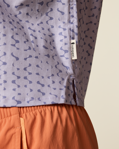 Afuera Button Up Shirt - Print - Women's - Shimmer Aster - US 5304