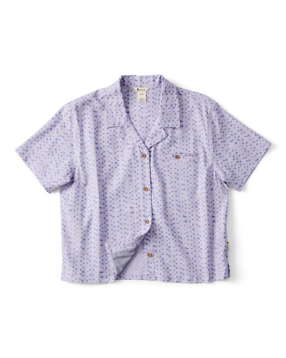 Afuera Button Up Shirt - Print - Women's - Shimmer Aster - US 5304