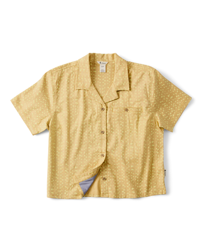 Afuera Button Up Shirt - Print - Women's - Shimmer Honeydew - US 5421
