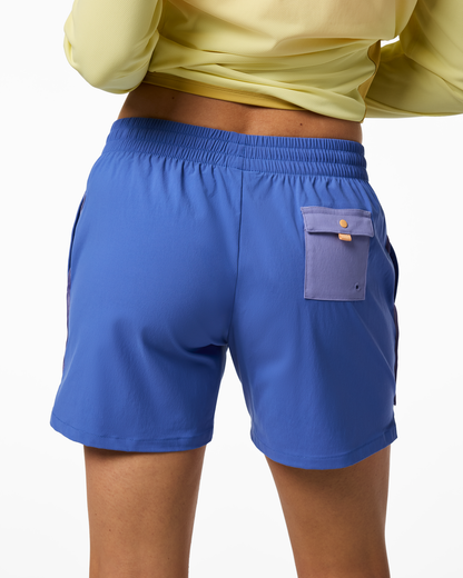 Brinco 5" Short - Solid - Women's - Azure - US 1369