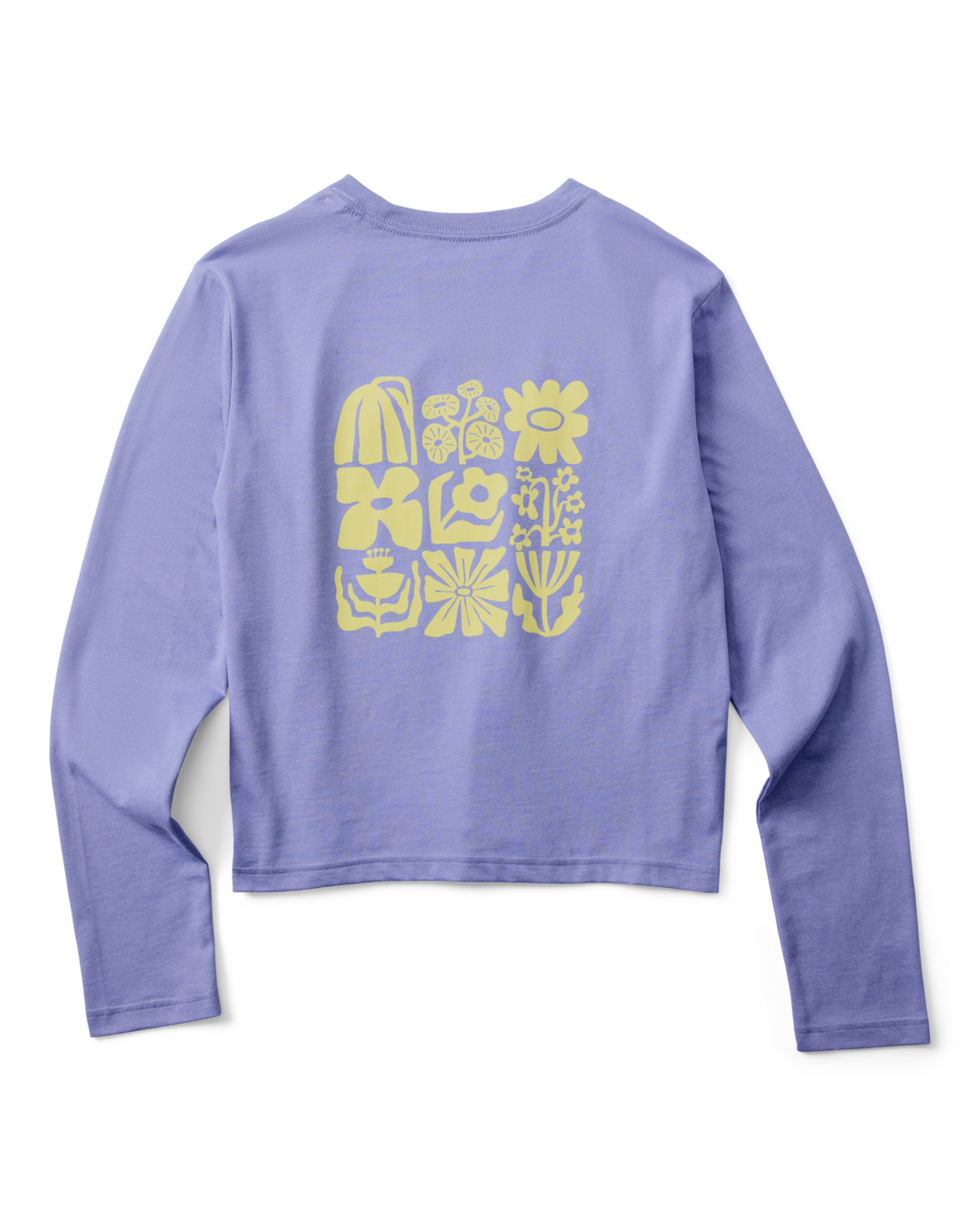 Flower Patch Long-Sleeve T-Shirt - Women's - Aster - US 4717