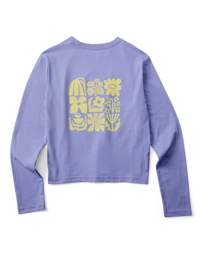 Flower Patch Long-Sleeve T-Shirt - Women's - Aster - US 4717