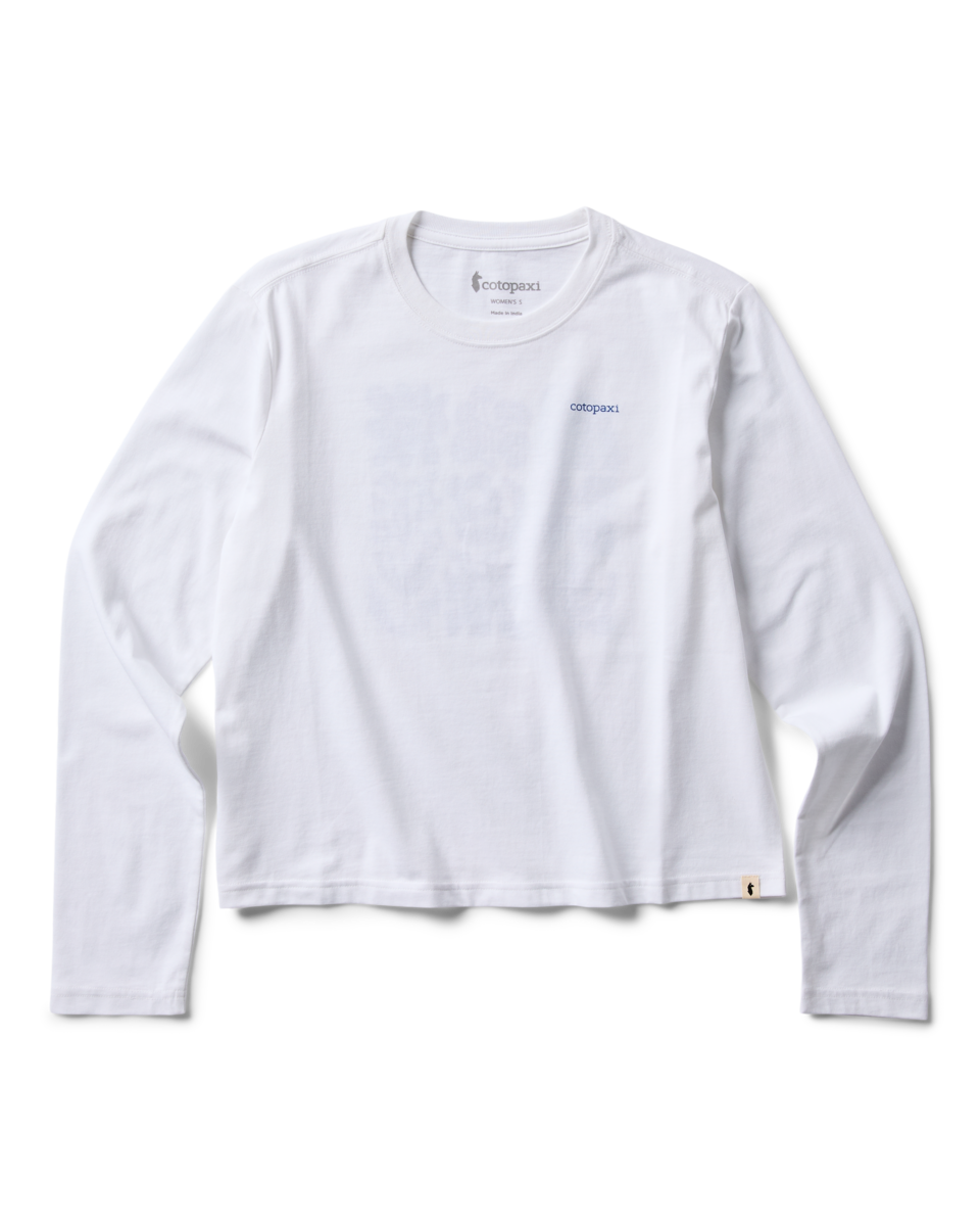 Flower Patch Long-Sleeve T-Shirt - Women's - White - US 1063