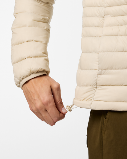 Fuego Down Hooded Jacket - Women's - Cream Stripes - US 8584
