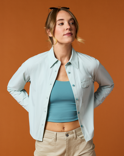 Solta Long-Sleeve Sun Shirt - Women's - Surf - US 6311