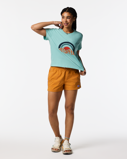 Sunset Embers T-Shirt - Women's - Tide Pool - US 4867