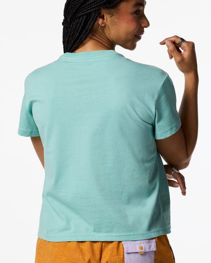 Sunset Embers T-Shirt - Women's - Tide Pool - US 4867