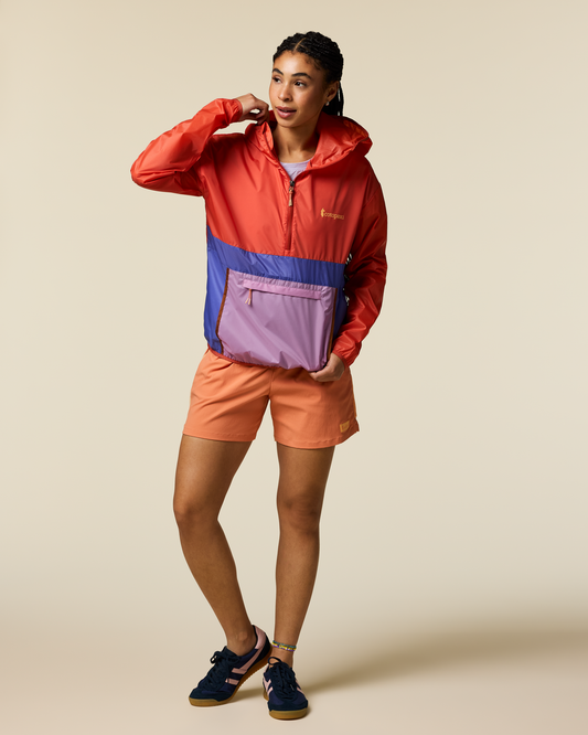 Teca Half-Zip Windbreaker - Women's - Smell the Begonias - US 5690