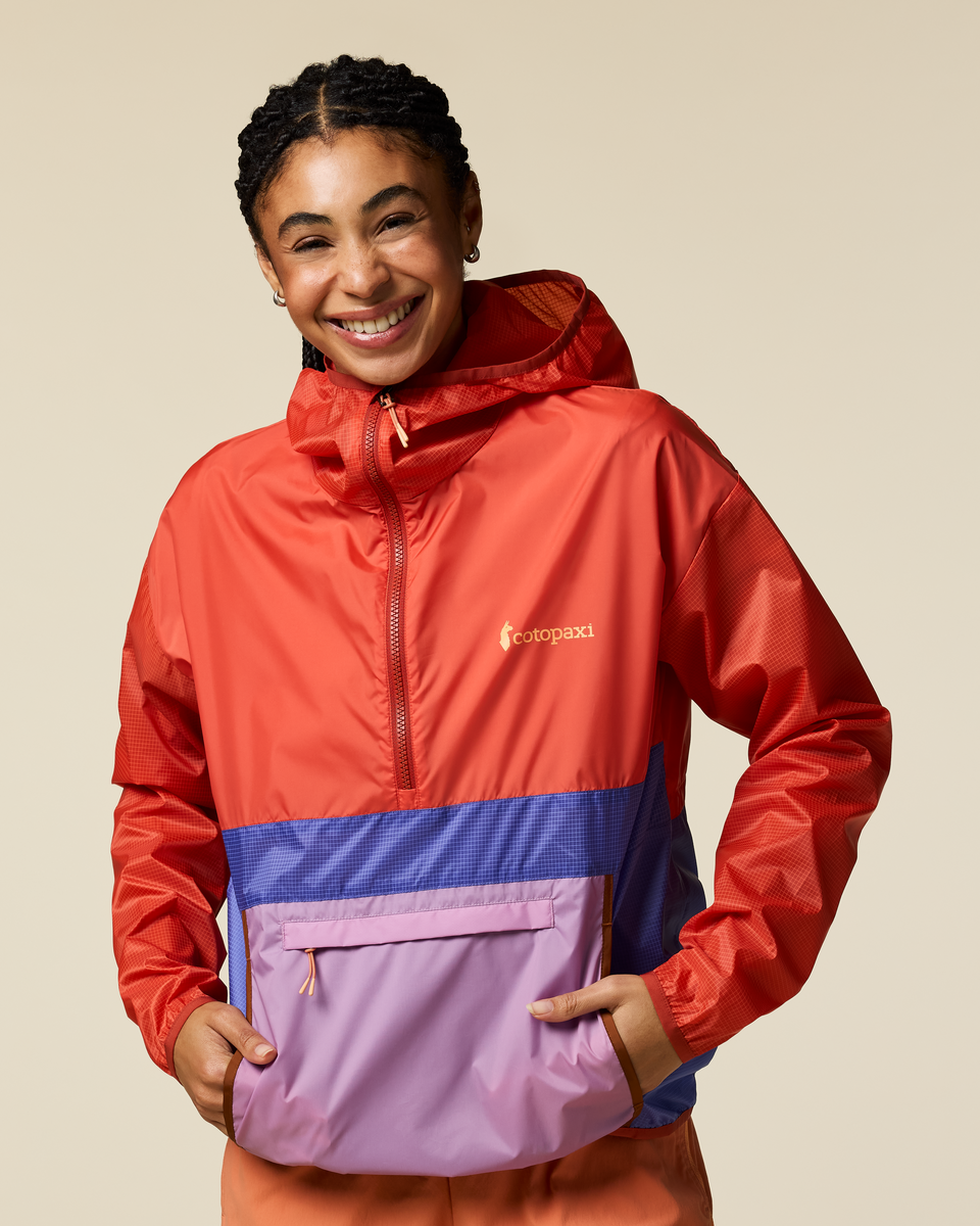 Teca Half-Zip Windbreaker - Women's - Smell the Begonias - US 5690