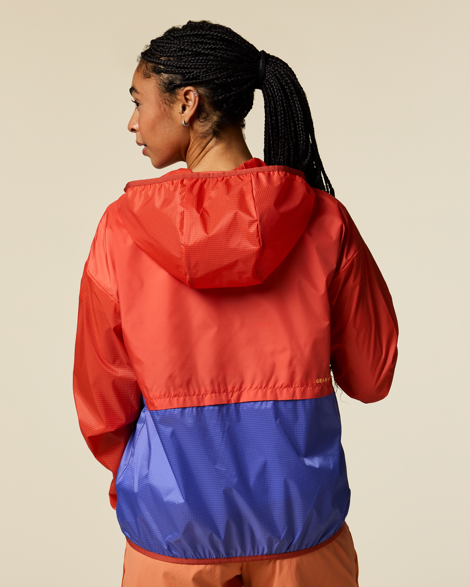 Teca Half-Zip Windbreaker - Women's - Smell the Begonias - US 5690